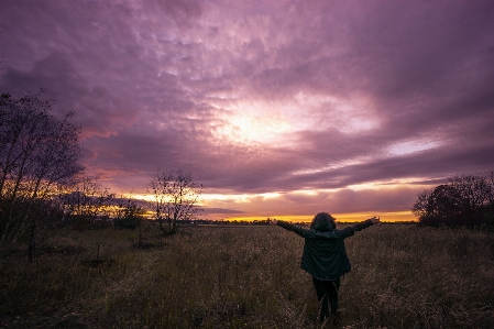 Sky people in nature cloud Photo