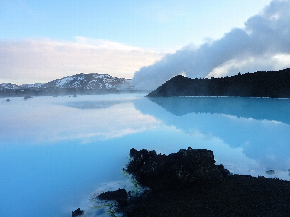 Body of water sky nature mountain