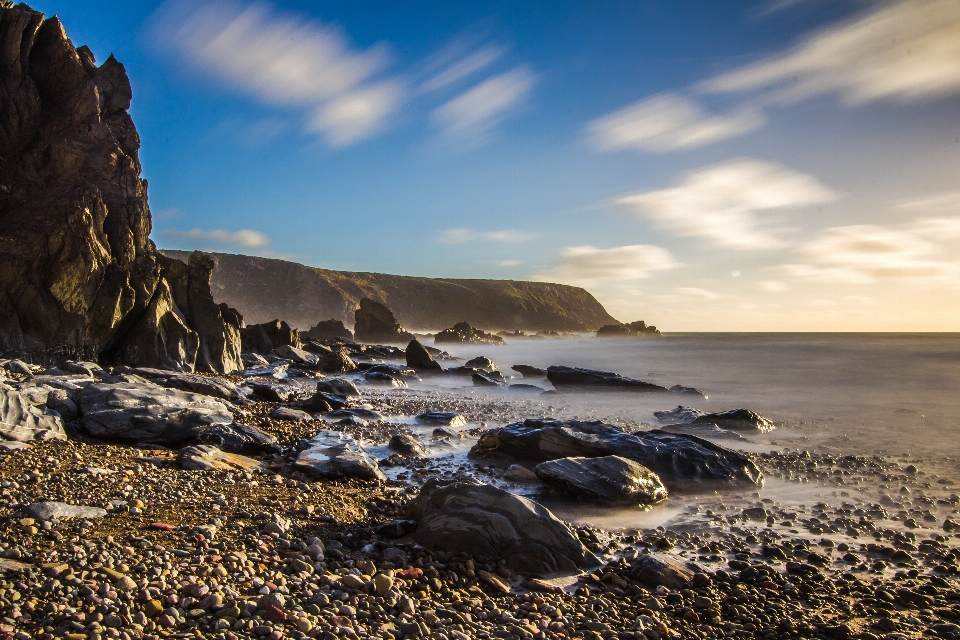 Coast shore sky sea