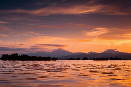 Sky afterglow body of water horizon Photo