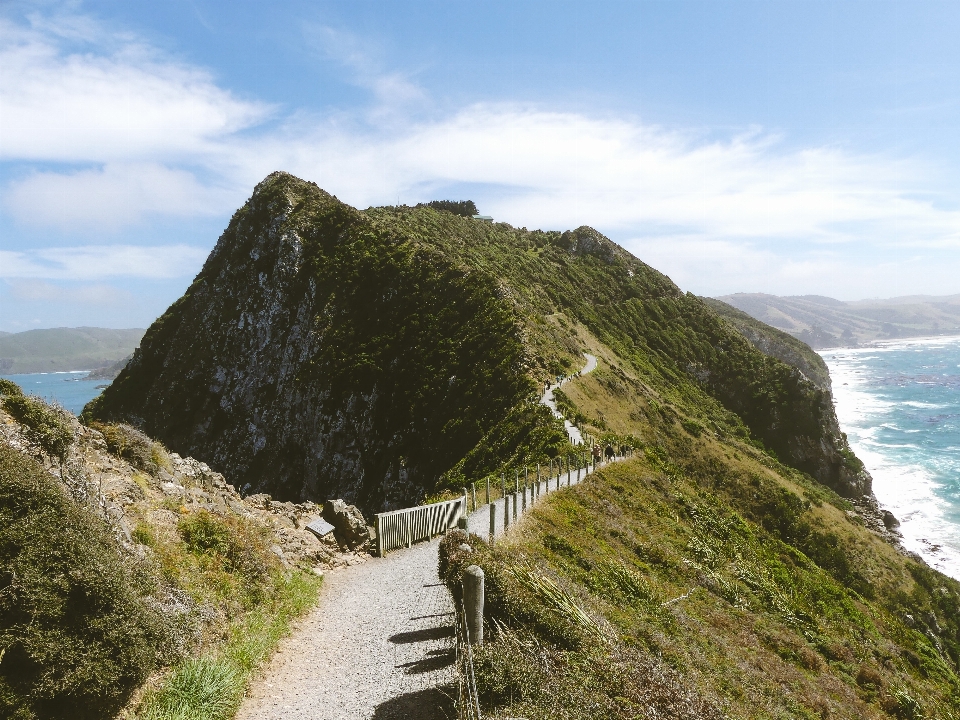 Mountainous landforms cliff mountain headland