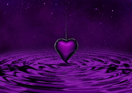 Heart water space love Photo