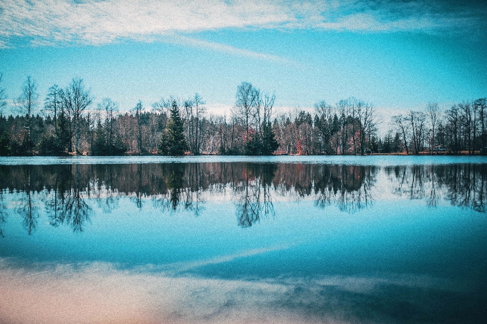 Sky reflection natural landscape nature