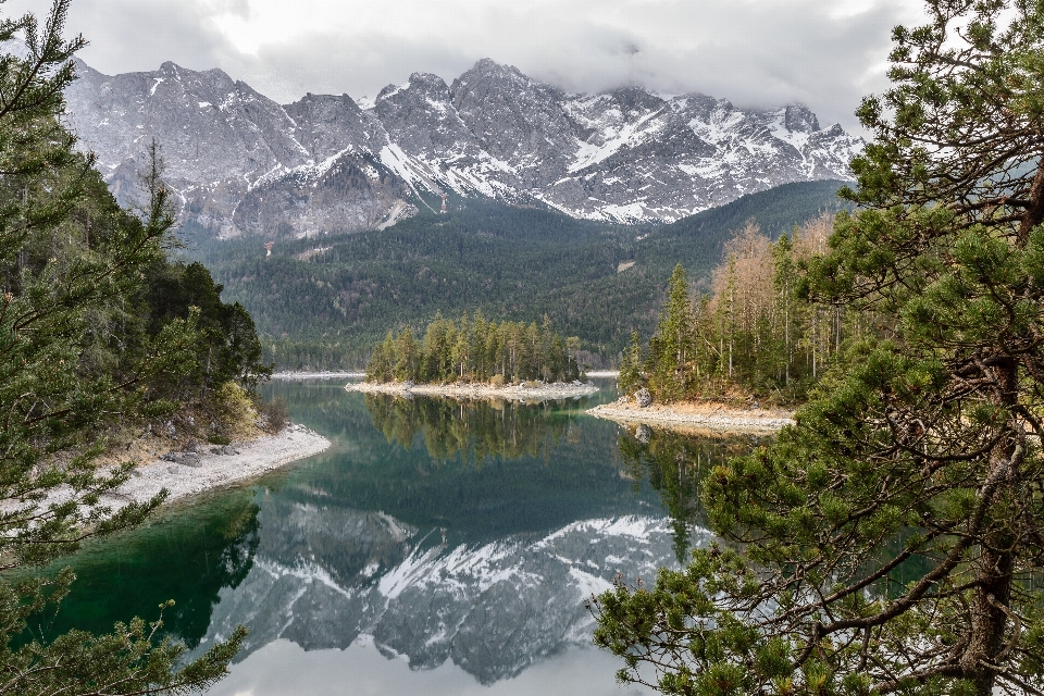 Mountainous landforms natural landscape mountain body of water