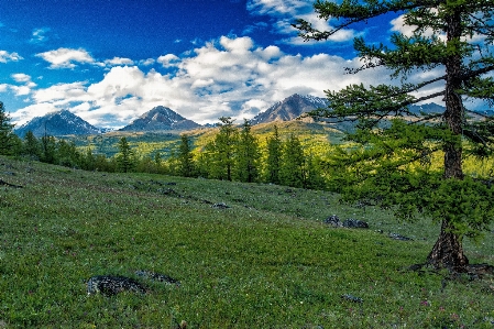 Mountainous landforms natural landscape mountain nature Photo