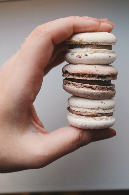 Macarrón galletas tipo sándwich
 alimento y galletas
