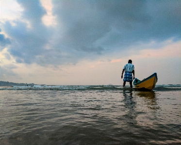 Water transportation sky sea vehicle Photo