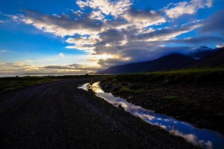 Sky road blue cloud Photo