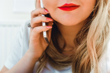 Lip face hair lipstick Photo