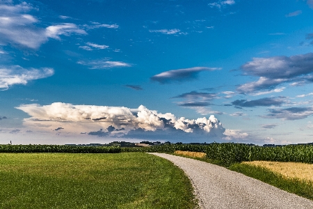 Sky cloud natural landscape green Photo