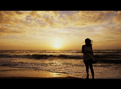 Sunrise sky people in nature horizon Photo