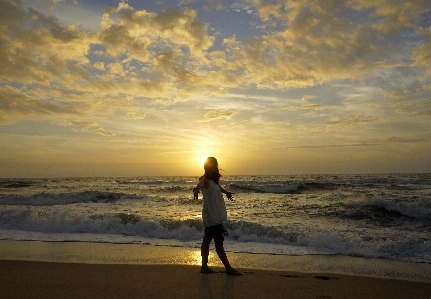 Sunrise sky horizon sea Photo