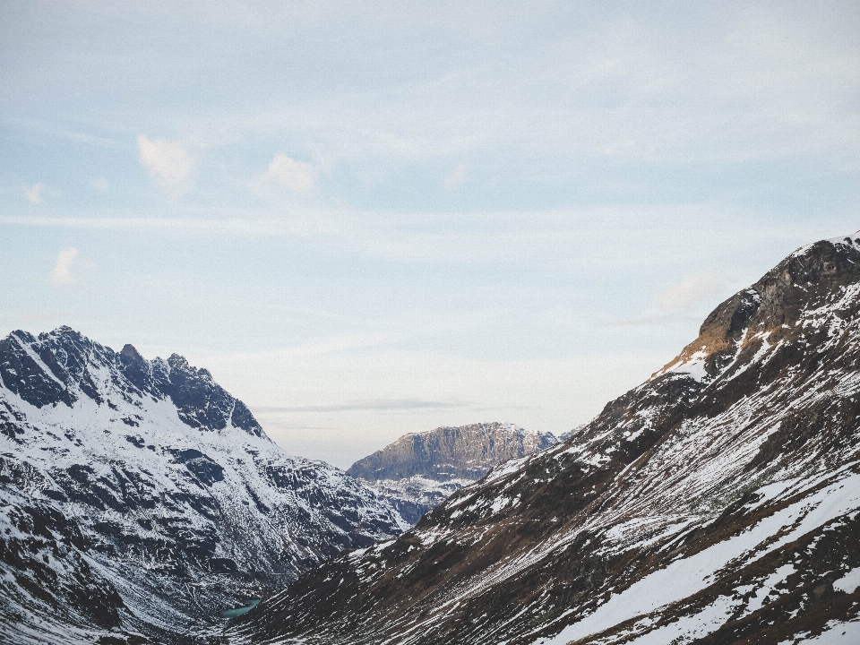 Mountainous landforms mountain range sky