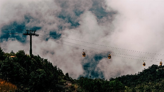 Smoke atmospheric phenomenon hill station sky Photo