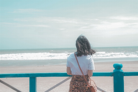 Hair blue photograph sea Photo