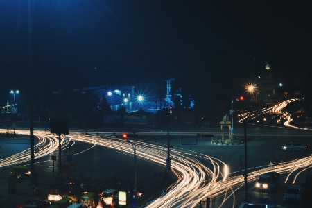 Gece yol otoban
 karayolu Fotoğraf