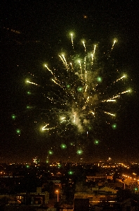 Christmas night fireworks lights Photo