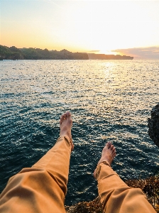 Water sky horizon sea Photo