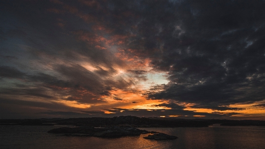 Sky cloud afterglow horizon Photo