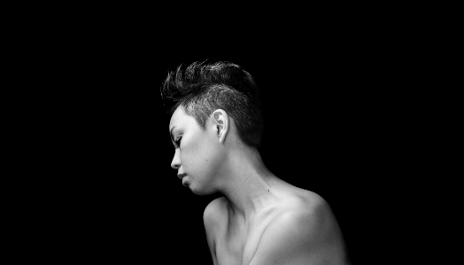 Face hair photograph black Photo