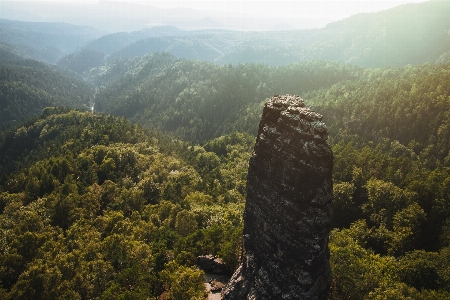 Mountainous landforms mountain vegetation hill station Photo