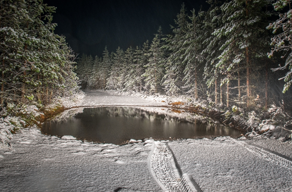 Acqua natura nevicare inverno