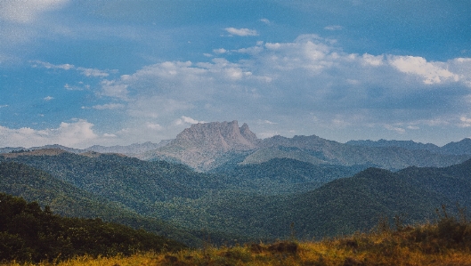 Mountainous landforms mountain highland sky Photo