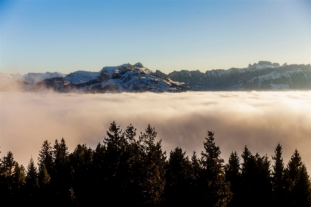 Sky atmospheric phenomenon nature mountain Photo