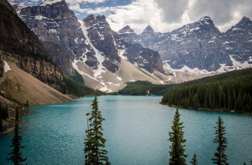 Mountainous landforms mountain body of water nature