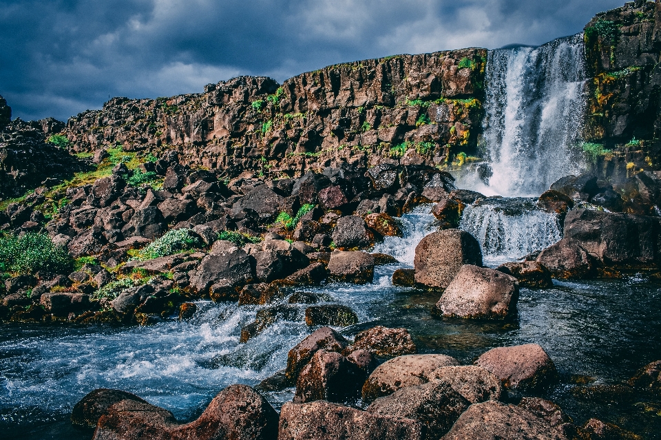 Body of water waterfall natural landscape nature