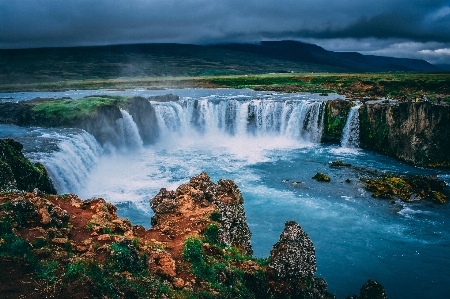 Waterfall body of water natural landscape resources Photo