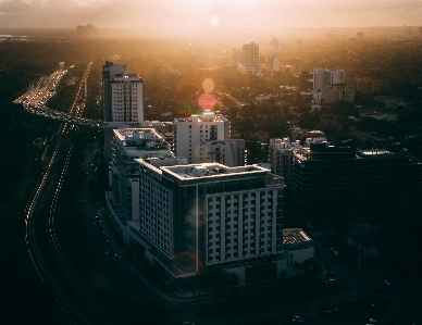 Foto Daerah metropolitan
 metropolis
 kota langit