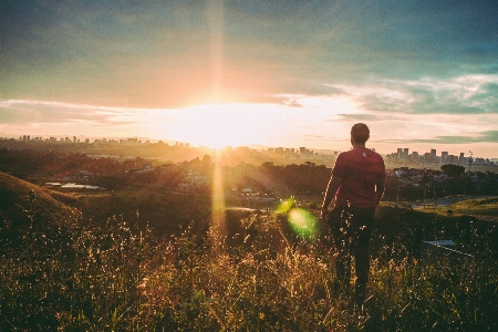 People in nature sky sun Photo