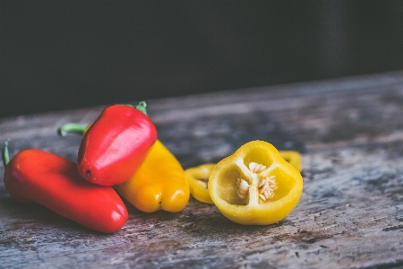 Bell pepper pimiento peperoncini peppers and chili Photo