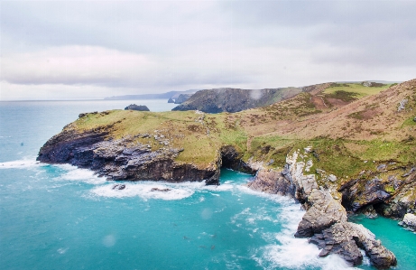 Body of water coast sea headland Photo