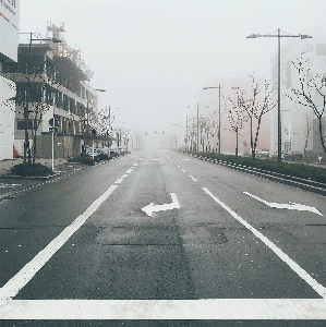 Road lane asphalt atmospheric phenomenon Photo