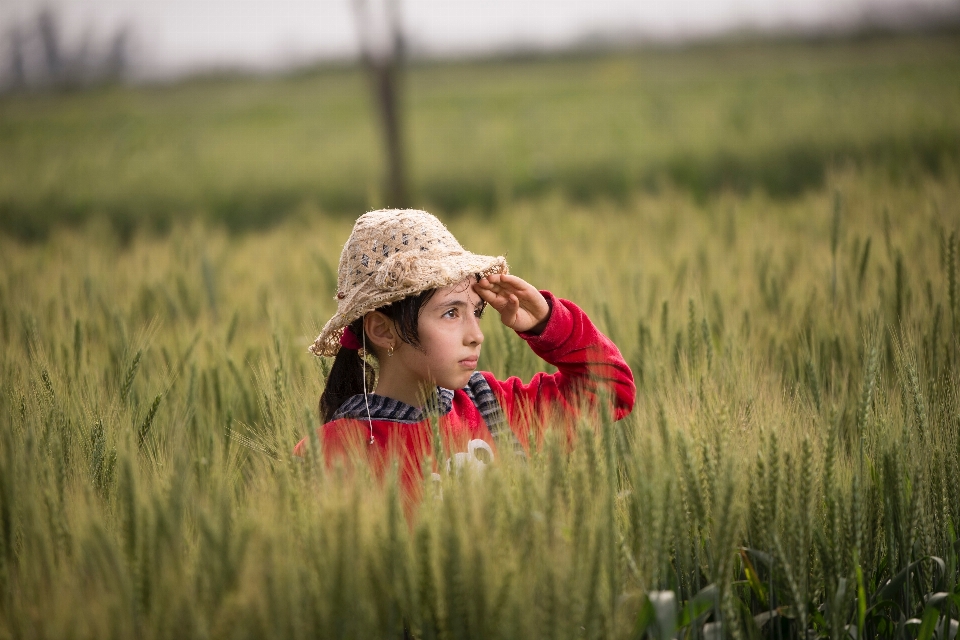 People in nature field grassland grass