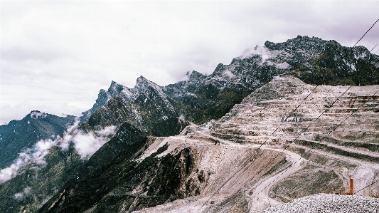 Mountainous landforms mountain range ridge Photo