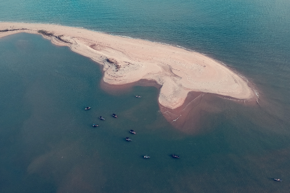 Aerial photography water geological phenomenon sea