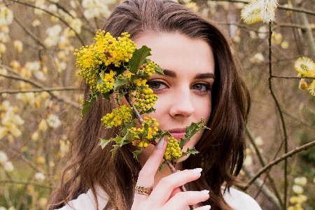 Hair face yellow nature Photo