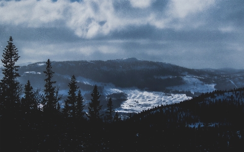 Foto Céu nuvem fenômeno atmosférico
 neve