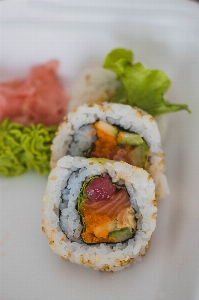 Dish cuisine food sushi Photo