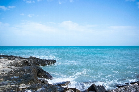 Foto Badan air
 laut langit biru