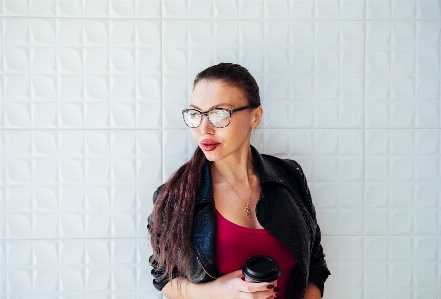 Eyewear hair glasses lip Photo