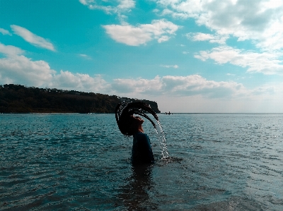 Water sea sky ocean Photo