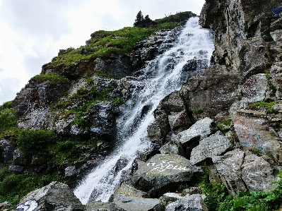 Foto Cachoeira corpo de água
 recursos hídricos
 água