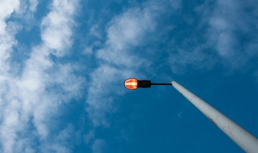 Sky blue street light lighting Photo