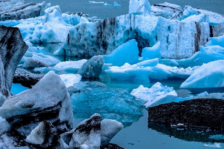 Foto Calota de gelo polar
 iceberg lago glacial
