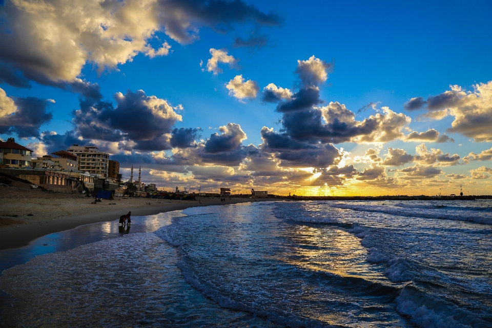 Sky body of water sea blue