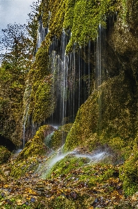 Waterfall body of water natural landscape nature Photo